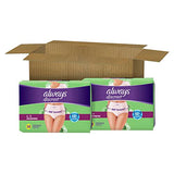 Always Discreet Adult Incontinence Underwear for Women and Postpartum Underwear, up to 100% Bladder Leak Protection, L Maximum, 76 Count
