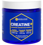 NATURAL STACKS Creatine Monohydrate Pills 2500mg - Maximum Absorption Formula w/Himalayan Salt & Fenugreek | Supports Brain Health, Endurance & Muscle Building - 120 Creatine Capsules