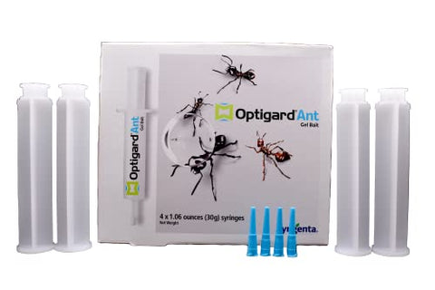 Syngenta -Optigard Ant Gel 4 Tips, 4 plungers, 4 Tubes