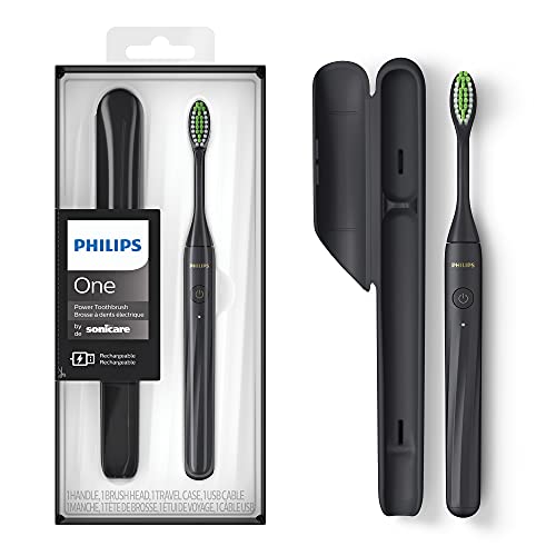 Philips One by Sonicare Rechargeable Toothbrush, Shadow, HY1200/26