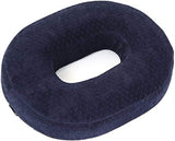 Orthopedic Ring Cushion Made from Memory Foam, Donut Cushion for Relief of Haemorrhoids (Piles) and Coccyx Pain, Suitable for Wheelchair, Car Seat, Home Or Office, Blue (Navy)