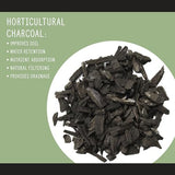 Horticultural Charcoal for Indoor Plants (8 Quarts), Hardwood Soil Additive for Orchids, Terrariums, and Gardening