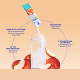 Liquid I.V. Sugar-Free Hydration Multiplier - White Peach – Powder Packets  | Electrolyte Drink Mix | Easy Open Single-Serving Stick | Non-GMO | 14 Sticks