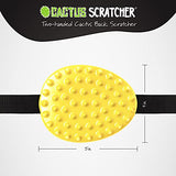 Cactus Scratcher Original Back Scratcher with 2 Sides Featuring Aggressive and Soft Spikes, Great for The Mobility Impaired and Hard-to-Reach Places, Makes an Awesome After-Surgery Gift - Yellow