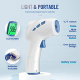 Forehead Thermometer for Adults and Kids, Digital Infrared Thermometer Gun with Fever Alarm, Fast Accurate Results, Easy for All Ages