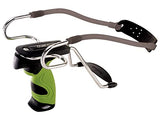 Barnett Diablo Slingshot, with Wrist Brace and Contoured Soft-Touch Grip, Includes Target Ammo, Shooting Guide, Green