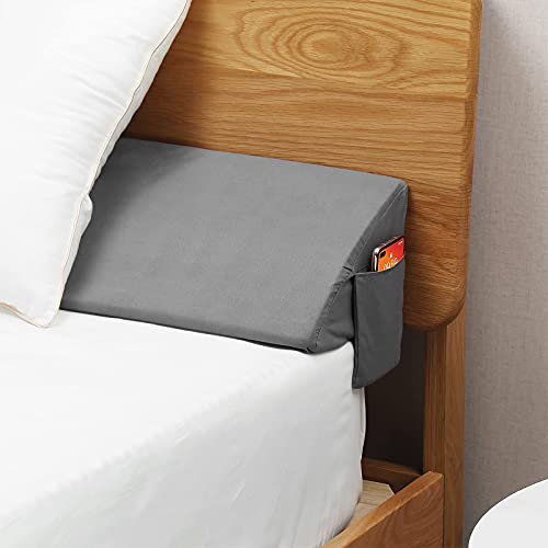 Vekkia Cal King Bed Wedge Pillow for Headboard Gap/Mattress Gap Filler/Headboard Pillow/Bed Gap Filler,Close Gap(0-6") Between Mattress and Headboard,Stop Loosing Your Pillows,Phone(Gray 72"x10"x6")