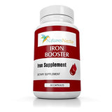 Iron Booster - Iron Supplement for Women - Helps Boost Red Blood Cell Production with Slow Release Non Constipating Ferrous Iron Pills for Women - Best Iron Supplements for Anemia - Raw Iron Vitamins