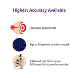 HomePaternity Sibling DNA Test, Fast Results, Highest Accuracy Available with Up to 34 Genetic Markers Tested, All Lab Fees & Shipping Included