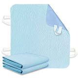 2 Pack Bed Pads for Incontinence Positioning Bed Pad with Handles for Lift and Transfer Reusable Waterproof Bed Pads Washable Incontinence Bed Pads for Elderly Hospital Home Care 36” × 34”