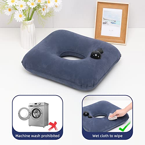 wefaner Donut Pillow for Tailbone Pain Inflatable Butt Donut Cushion Self-Inflating Bedsore Air Cushion.Tailbone Pain Relief Cushion for Hemorrhoids, Bed Sores, Prostatitis.