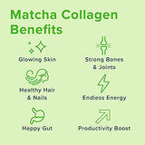 Further Food Grass Fed Matcha Collagen Peptides Supplement Powder - Organic Matcha & Cordyceps for All Day Energy, Mental Clarity & Immunity & Premium for Gut Health, Joints, Skin, Hair & Nails