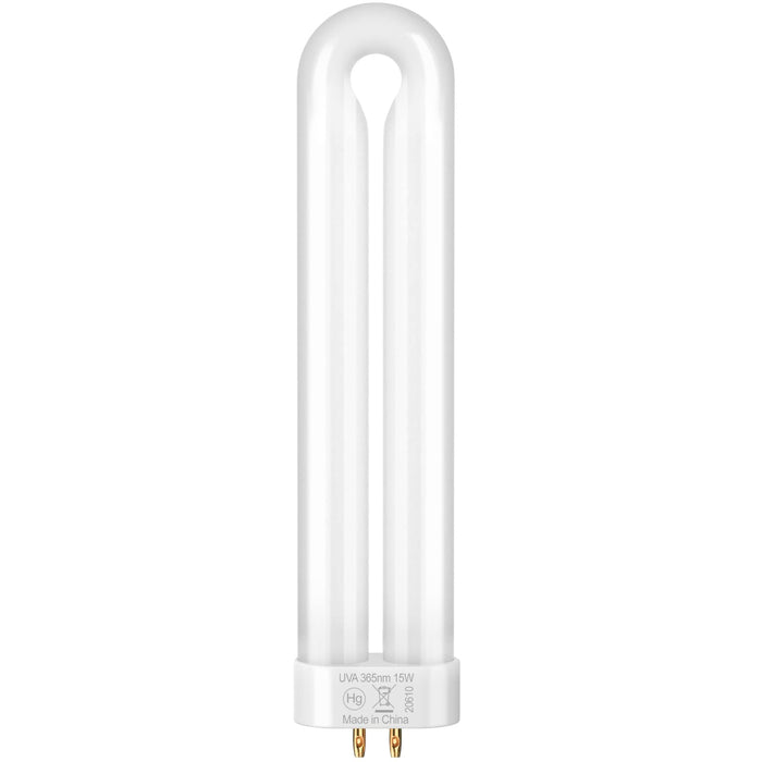 GOOTOP T6, T8, T9 Bug Zapper Replacement Bulb, 15W, 4-Pin Base, U-Tube Bulb