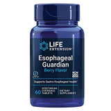 Life Extension Esophageal Guardian, alginic acid, potassium bicarbonate, get long-lasting relief from gastric distress, vegetarian, non-GMO, gluten-free, 60 vegetarian chewable tablets