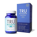 TRU NIAGEN - Patented Nicotinamide Riboside NAD+ Supplement. NR Supports Cellular Energy Metabolism & Repair, Vitality, Healthy Aging of Heart, Brain & Muscle - 90 Servings / 90 Capsules - Pack of 1