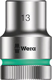 Wera Tools Magnetic Sock Rail C 4 Sock Set 1/2" drv 9 Pieces