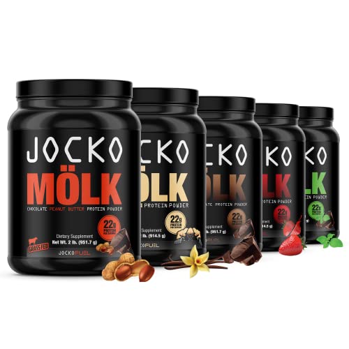 Jocko Mölk Whey Protein Powder (Chocolate Peanut Butter) Keto, Probi