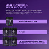 Lotus Nutrients Starter Kit (Bloom, Boost, and Grow) - Most Advanced Plant Nutrients and Bloom Booster - Powder Plant Fertilizer for Soil, Coco Coir, Hydroponics - Plant Food for Any Medium