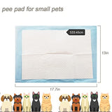 Coldcool Pee Pad Dog Small pet Changing pad Pee Pads Puppy Training Pads Super Absorbent & Leak-Free Potty Pads for Dogs, Pet Pads, Elderly - Liquid, Urine,（100 Count 13 * 17.7 inches）