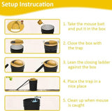 Mouse Trap - Humane Mouse Trap - Bucket Mouse Traps - 5 Gallon Bucket Compatible Trap with Multi Purpose - Flip and Slide Bucket Lid Mouse Trap - Multi Catch and Auto Reset Mouse Trap - Rat (2PCS)