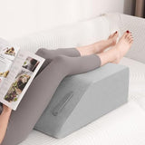 Lossey Leg Elevation Pillow - Memory Foam Wedge for Swelling, Circulation, Surgery Recovery, Sciatica, Elevated Wedge Pillow for Leg, Knee, and Hip Pain Relief with Portable Handle