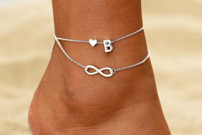 Initial Infinity Anklet