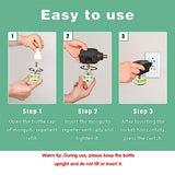 Q5 Mosquito Repellent Indoor Use with 2-Pack 280 Hr Repellent Refills, Electronic Mosquito Repeller Plug in, Highly Effective, DEET-Free, for Home, Bedroom, Office, Kitchen (Black)