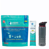 Liquid I.V. Hydration Multiplier - Strawberry - Hydration Powder Packets | Electrolyte Drink Mix | Easy Open Single-Serving Stick | Non-GMO | 16 Sticks, Includes 24 OZ Water Bottle (Assorted Colors)