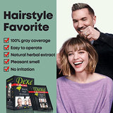10 PCS Dexe Hair Shampoo Instant Hair Dye for Men Women, Black Color - Simple to Use - Hair Dye Permanent - Last 30 days - Natural Ingredients for Woman&Man