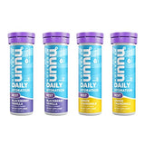 Nuun Hydration Rest, Rest and Recovery Electrolyte Tablets, Magnesium Citrate, Lemon Chamomile + Blackberry Vanilla, 4 Pack (40 Servings)