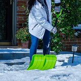 Earthwise SN001 18" Poly Lightweight Snow Shovel, Green