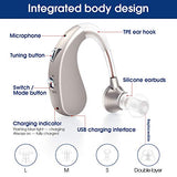 Britzgo Hearing Aids with Noise Cancelling,Rechargeable Sound Amplilfier,Upgraded Digital Chip(2 pieces)