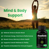 NutraChamps Rhodiola Rosea Capsules [120] Rosavin Plus Salidrosides | Rhodiola Rosea Extract Supplement | 300mg Vegan Pills | Rhodiola for Energy, Stress Relief, Mood Support and Focus