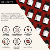 Blisque – Natural Blood Sugar Health Supplement Formula | Doctor-Approved | with Cinnamon, Chromium, and Fenugreek | 90 Capsules | Vegan and Non-GMO