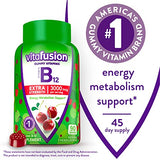 Vitafusion Adult Gummy Vitamins for Men, Berry Flavored Daily Multivitamins for Men with Vitamins A & Extra Strength Vitamin B12 Gummy Vitamins for Energy Metabolism Support