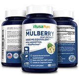 NusaPure White Mulberry Leaf Extract 5,000mg 180 Veggie Caps (Vegetarian, with Bioperine)