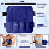 REVIX Ice Pack for Injuries Reusable Gel for Lower Back Pain Relief, Cold Packs for Back Shoulder, Hip, Wrap Around Entire Knee, Cold Compress Reduce Swelling, Bruises,16x9''