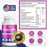 BIO VITALICA (2 Pack) Quercetin Gummies by BioVitalica - Quercetin with Bromelain Vitamin C and Zinc & Elderberry + Vitamin D3-5 in 1 Immune Support - Zinc Quercetin 750 mg for Kids and Adults