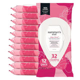 Summer's Eve Feminine Cleansing Wipes, Sheer Floral, 32 Count, 12 Pack
