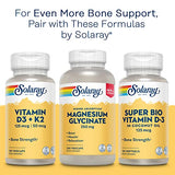 Solaray Calcium Citrate w/Vitamin D3 1000mg, Healthy Bones & Teeth, Heart, Muscle & Nerve Support, 60 Serv, 240 VegCaps