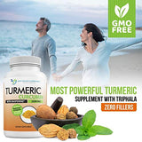 Turmeric Curcumin - 2250mg/d - 95% Curcuminoids - 180 Veggie Caps with Black Pepper Extract (Bioperine) - 750mg Capsules - Most Powerful Turmeric Supplement with Triphala (Pack of 3)