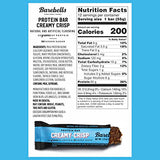 Barebells Protein Snacks Bars Creamy Crisp - 12 Count, 1.9oz Bars 20g of High Protein - Chocolate Protein Bar with 1g of Total Sugars - Perfect on The Go Protein Snack & Breakfast Bars