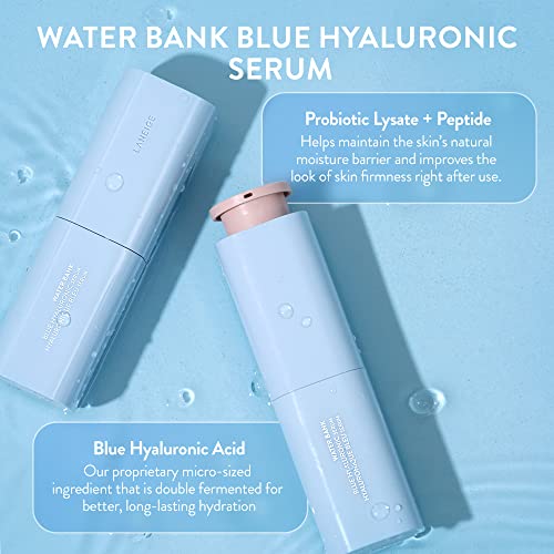 LANEIGE Water Bank Blue Hyaluronic Serum: Hydrate and Visibly Soothe, 1.6 fl. oz.