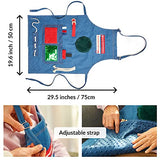 Fidget Apron for Elderly | Fidget Blanket for Dementia | Dementia Products for Elderly | Gift and Activities for Seniors with Alzheimer’s or Dementia | Sensory Fidget Toys