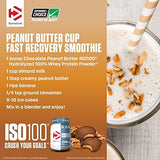 Dymatize ISO 100 Whey Protein Powder with 25g of Hydrolyzed 100% Whey Isolate, Chocolate Peanut Butter, 5 Pound