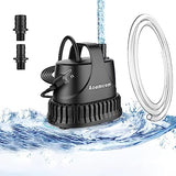 Aoumcom 400GPH Submersible Water Pump, 20W Water Fountain Pump, Aquarium Pump, 1500L/H Water Pump with 7ft Power Cord for Garden Fountain, Water Table, Waterfall, Fish Tank, Pond, Hydroponics