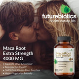 Futurebiotics Maca Root Extra Strength 4000 MG Supports Energy, Stamina & Reproductive Health, Non-GMO, 250 Vegetarian Capsules