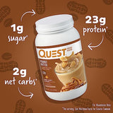 Quest Nutrition Peanut Butter Protein Powder, 23g Protein, 1g Sugar, Low Carb, Gluten Free, 3 Pound, 43 Servings