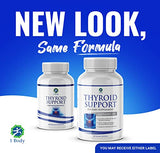1 Body Thyroid Support Supplement for Women and Men - 2 Pack 60 Days - Energy & Focus Formula - Vegan & Non-GMO - Iodine, Vitamin B12 Complex, Zinc, Selenium, Ashwagandha, & More…
