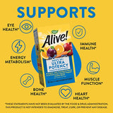 Nature's Way Alive! Men’s 50+ Daily Ultra Potency Complete Multivitamin, Gluten-Free, 60 Tablets